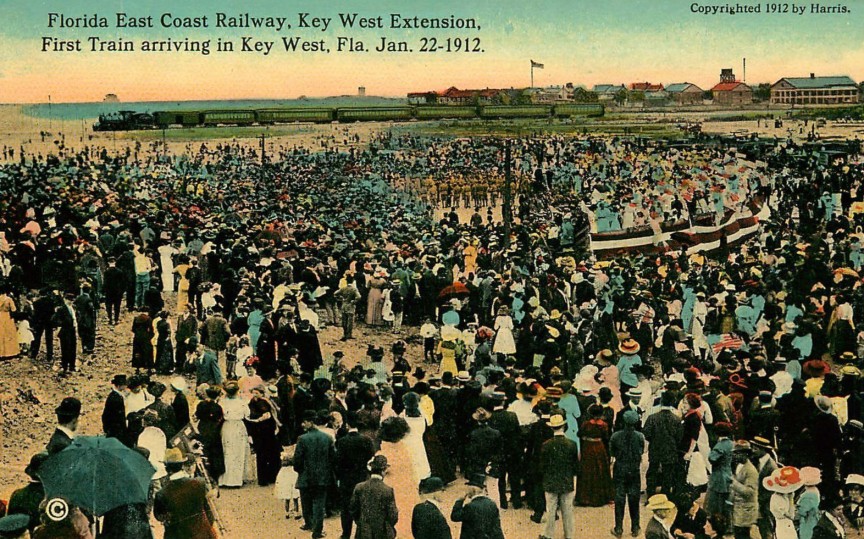 Florida_East_Coast_Railway_first_Key_West_Train_1912